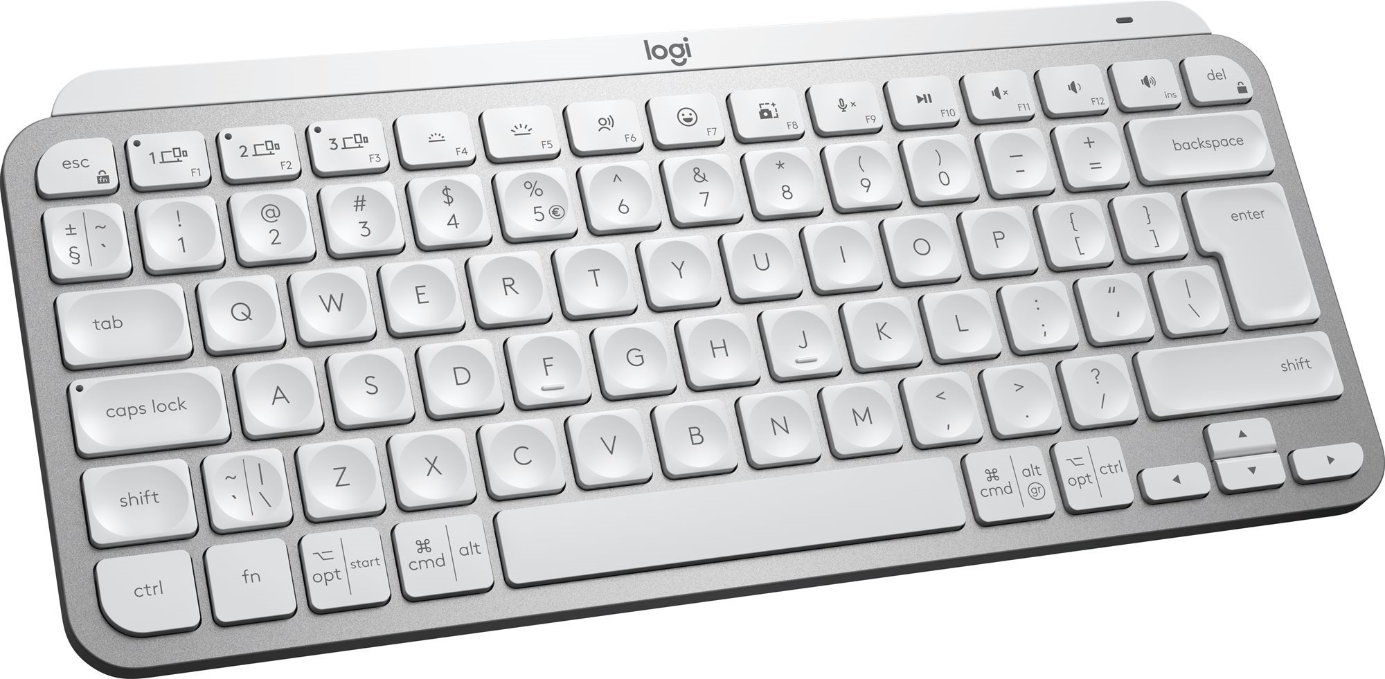 Logitech MX Keys Mini For Mac Minimalist Wireless Illuminated Keyboard, Pale Grey - US INTL