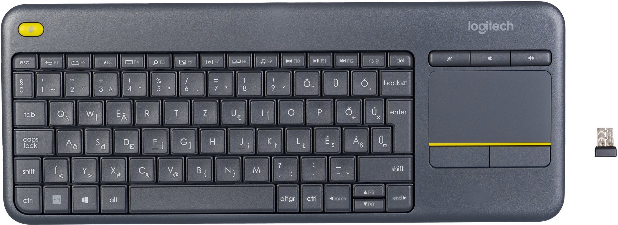 Logitech Wireless Touch Keyboard K400 Plus Magyar
