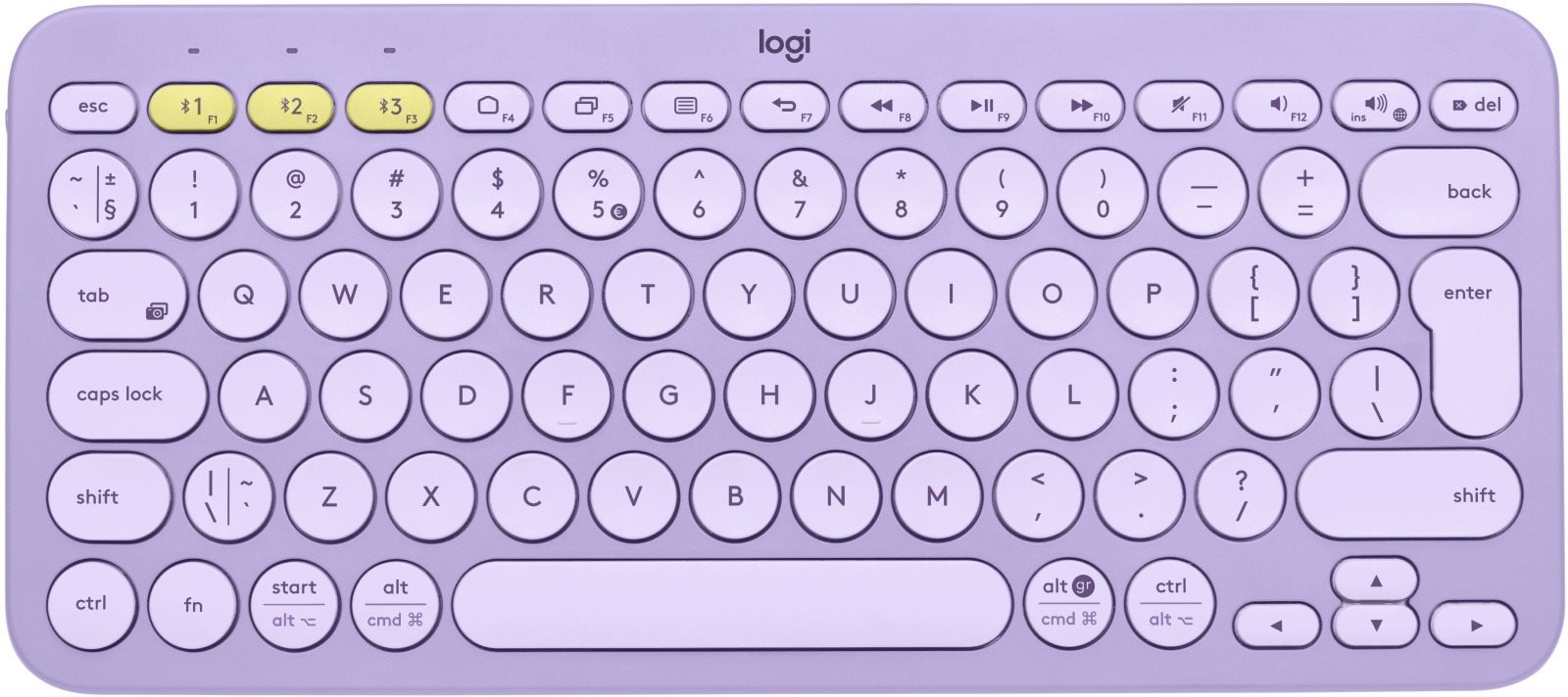 Logitech Bluetooth Multi-Device Keyboard K380, Lavender and Lemonade - US INTL