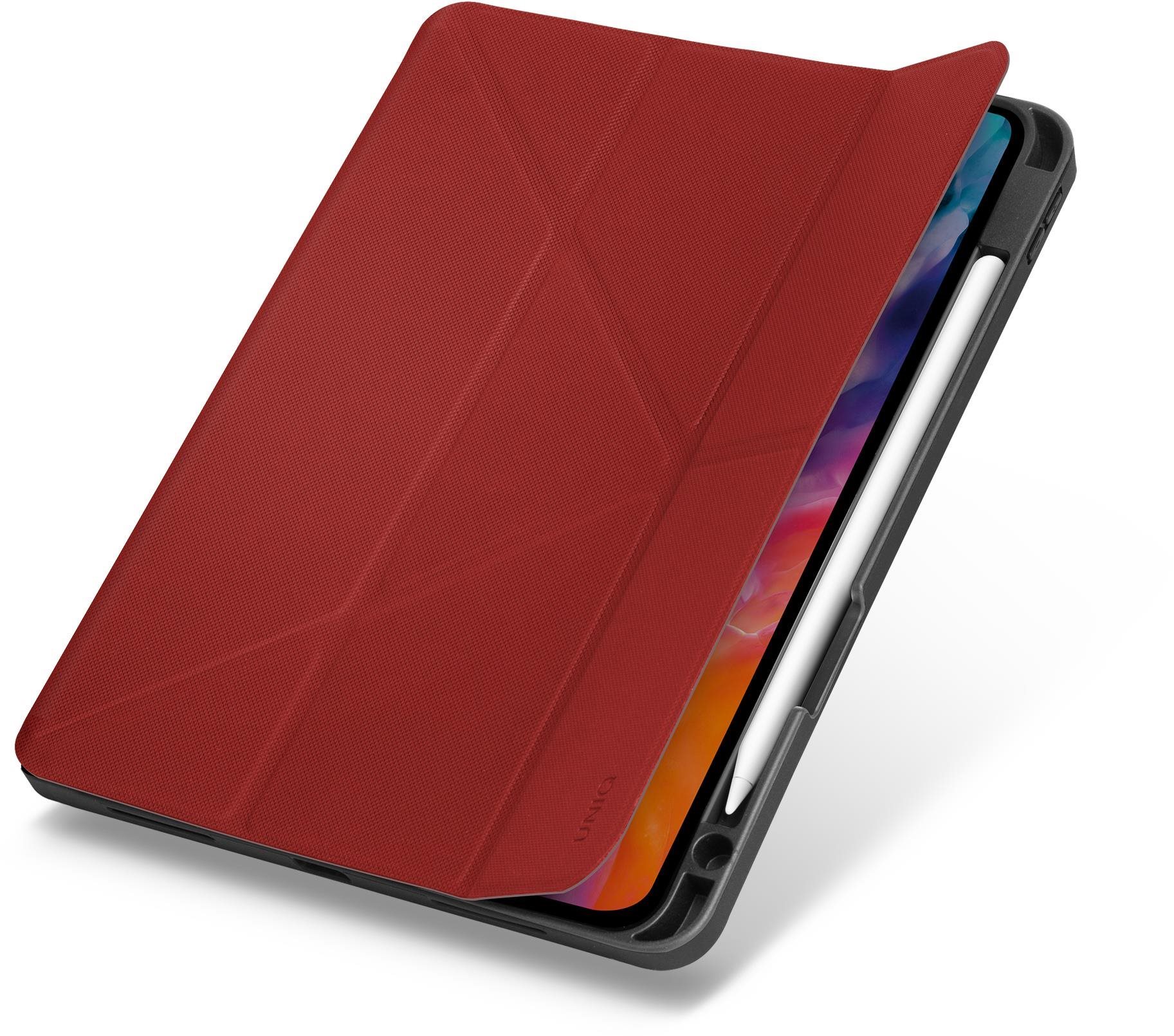 UNIQ Transforma Rigor tok állvánnyal Apple iPad Air 10.9“ (2020) piros