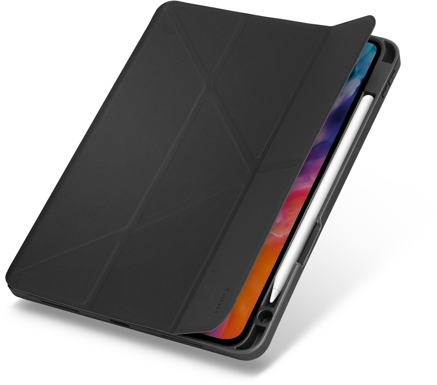 UNIQ Transforma Rigor tok állvánnyal Apple iPad Air 10.9“ (2020) fekete