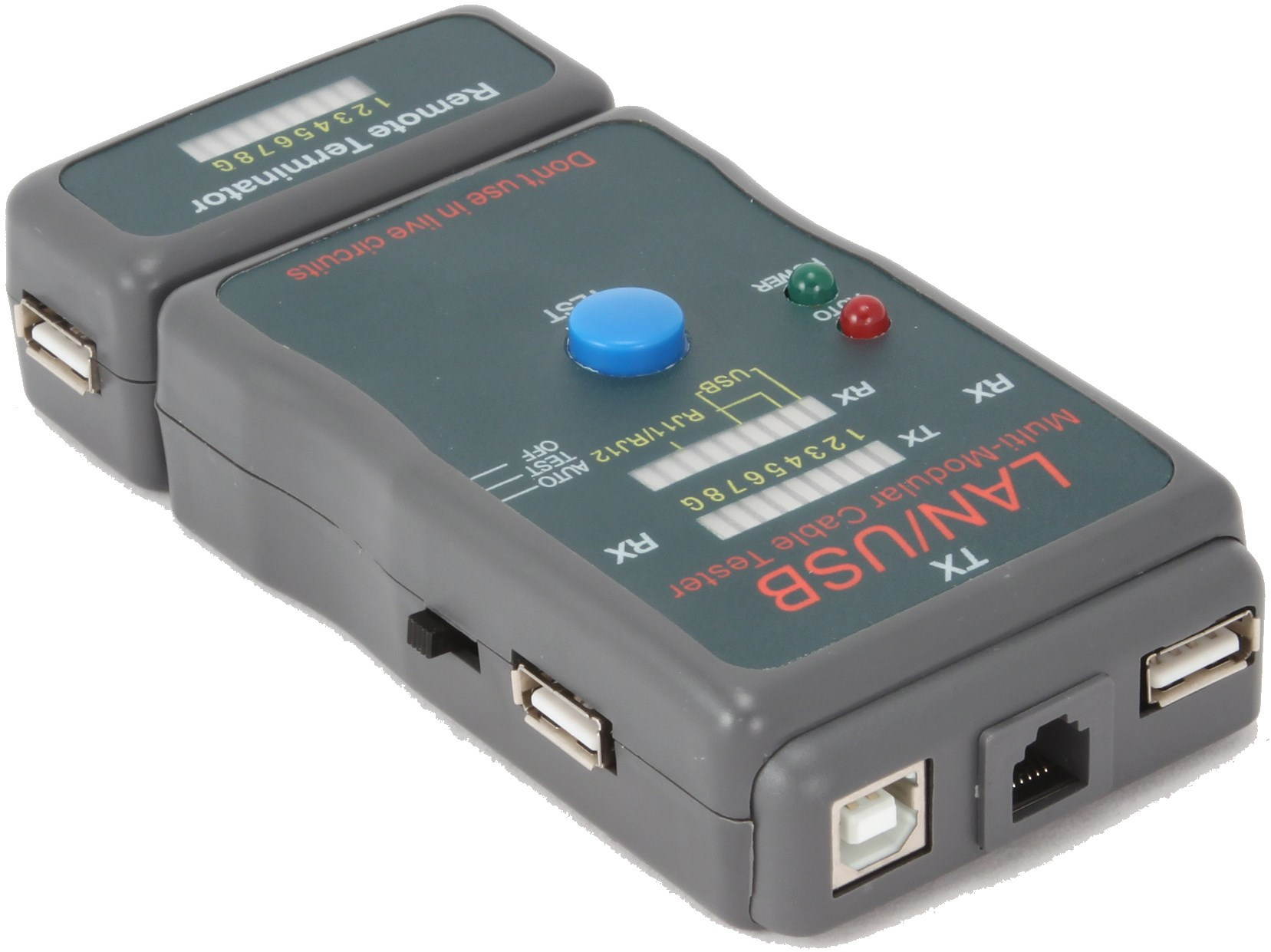 Gembird NCT-2 Ethernet Kábel teszter UTP, STP, USB kábelhez