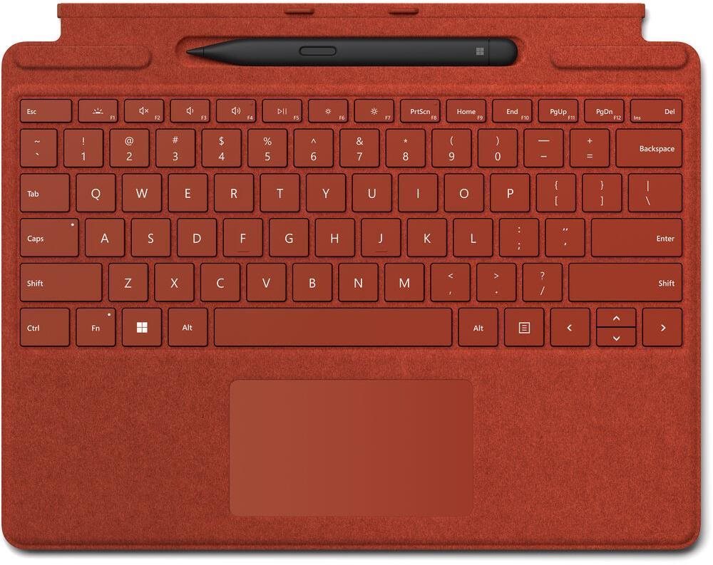 Microsoft Surface Pro X/Pro 8/Pro 9 Signature Keyboard + Pen Poppy Red ENG