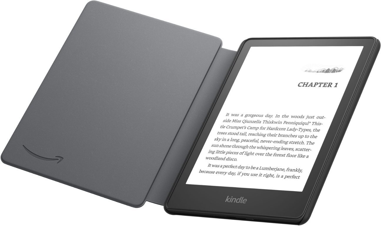 Amazon Kindle Paperwhite 5 2021 8GB (reklámmal) + fekete borító