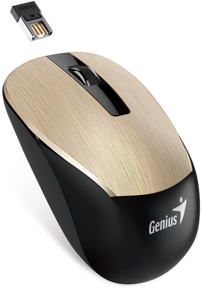 GENIUS egér NX-7015/ 1600 dpi/ Blue-Eye érzékelő/ vezeték nélküli/ arany színű