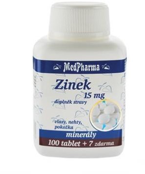 MEDPHARMA Cink 15 mg 107 tbl.