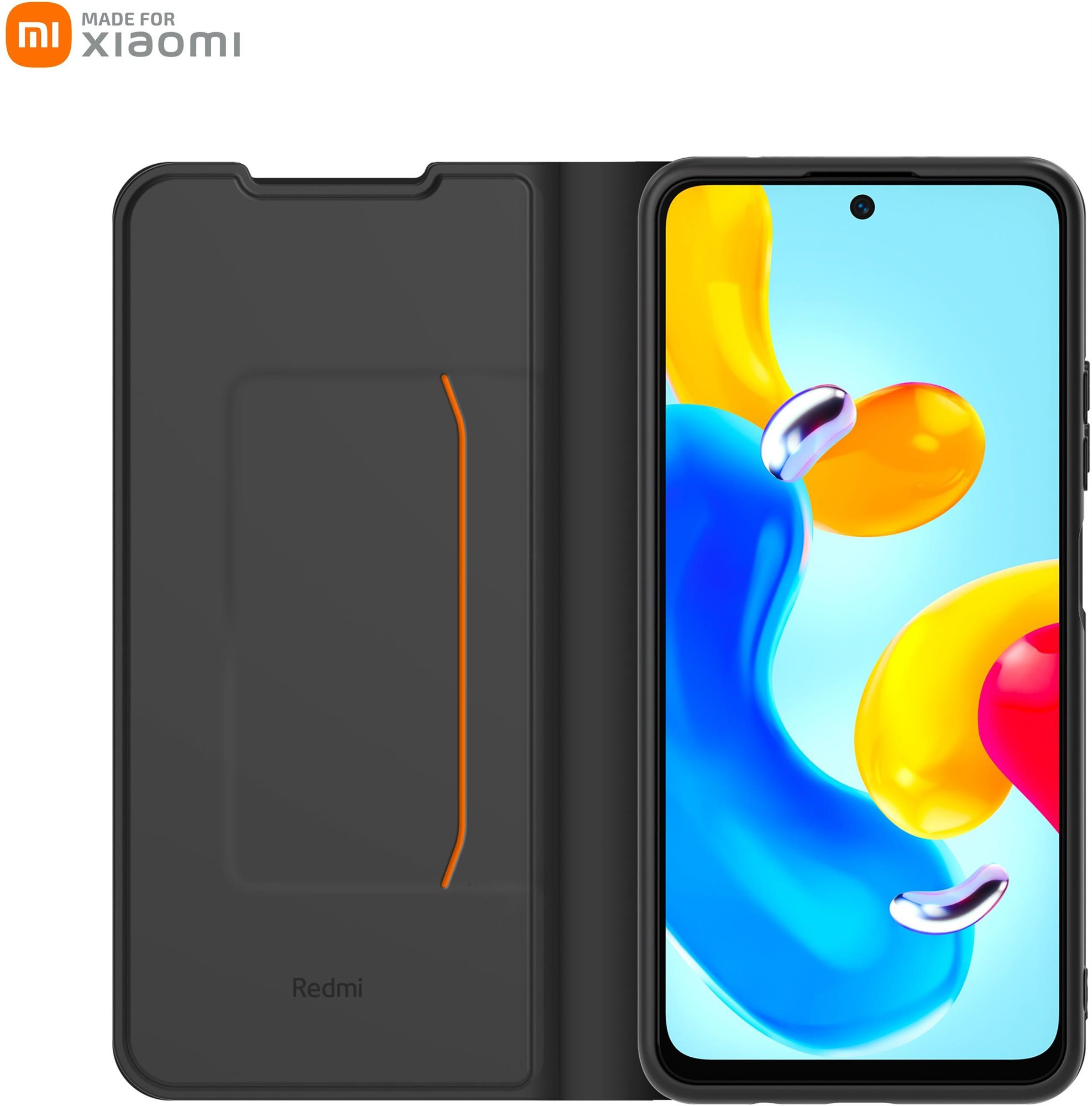 OEM Made for Xiaomi Book Xiaomi Redmi Note 11s 5G fekete tok