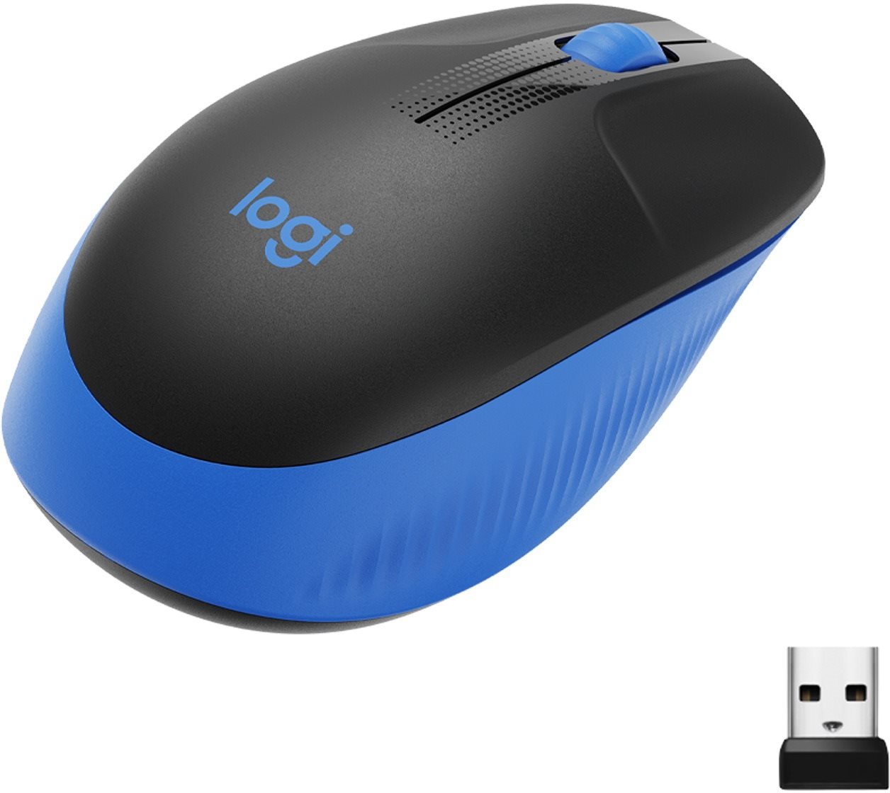 Logitech Wireless Mouse M190 teljes méretű, kék
