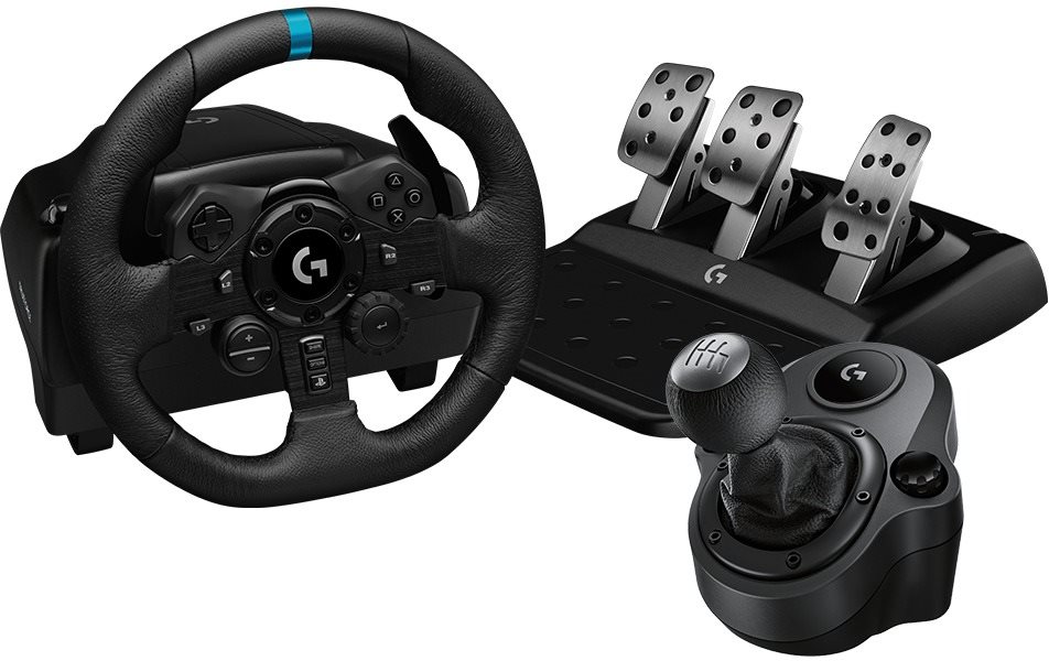 Logitech G923 Driving Force (PC/PS5/PS4) + Driving Force Shifter