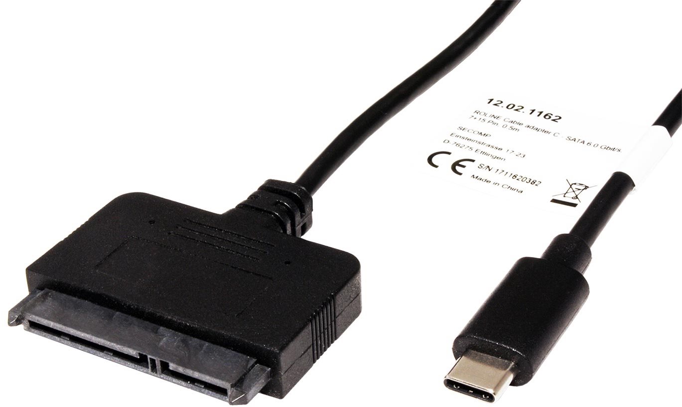 Roline Adaptér 3.1 USB C(M) - SATA (7+15pin)
