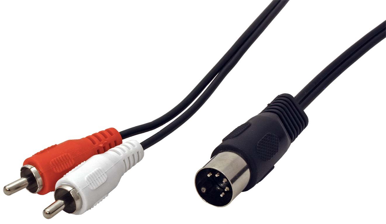 OEM audio kábel DIN5pin(M) -> 2x cinch, 1,5m
