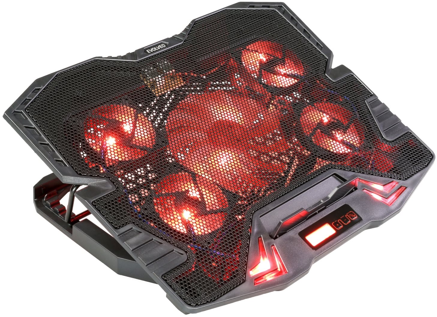 EVOLVEO ANIA 5R, laptophűtő alátét, piros háttérvilágítás