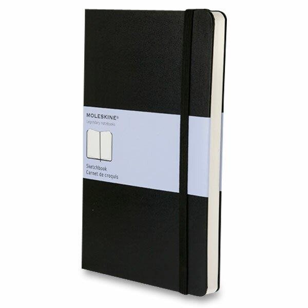 Jegyzetfüzet MOLESKINE Sketchbook L, kemény borító, fekete