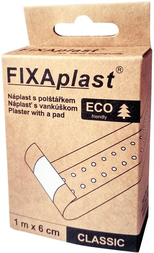 FIXAplast ECO - szövet ragtapasz párnázással, 1 m × 6 cm