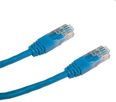 Datacom CAT5E UTP, 0,5m, kék