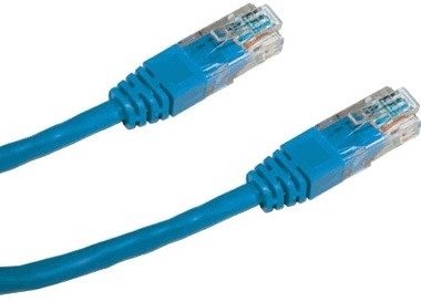 Datacom CAT5E UTP, 1m, kék