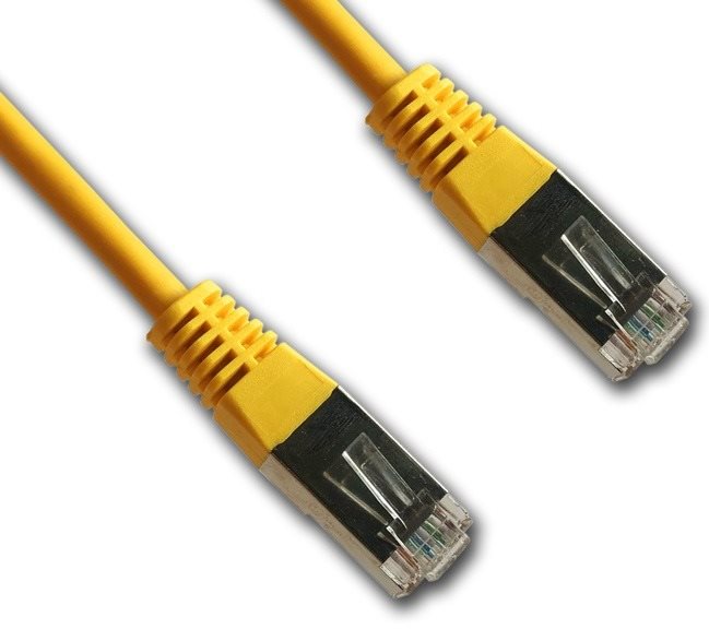 Hálózati kábel Datacom CAT5E FTP, 2m, sárga