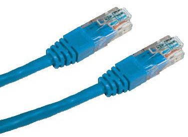 Hálózati kábel Datacom CAT5E UTP 10 m, kék