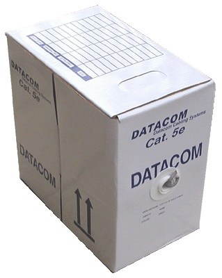Datacom CAT5E UTP, 305m/box, kék