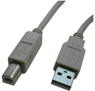DATACOM USB 2.0 Cable 2m A-B šedý