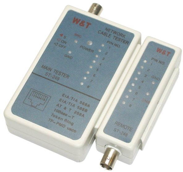 Cable Tester ST-248 az UTP / STP - RJ45 hálózatokhoz