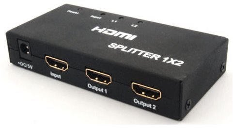 PremiumCord külső HDMI Splitter, 2 x HDMI 1.4 - fekete