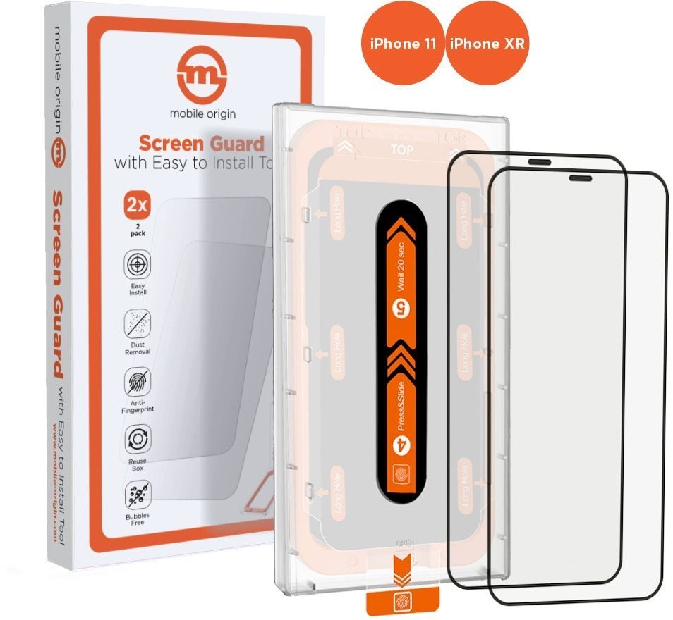 Mobile Origin Screen Guard iPhone 11 / XR üvegfólia - 2db + applikátor