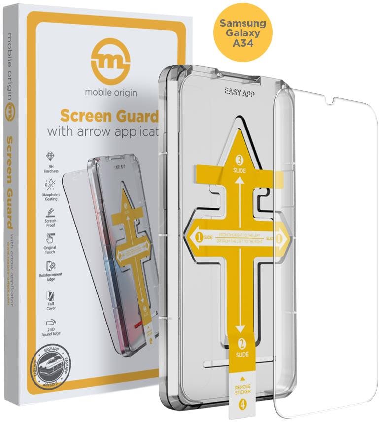Mobile Origin Screen Guard Samsung Galaxy A34 5G üvegfólia applikátorral