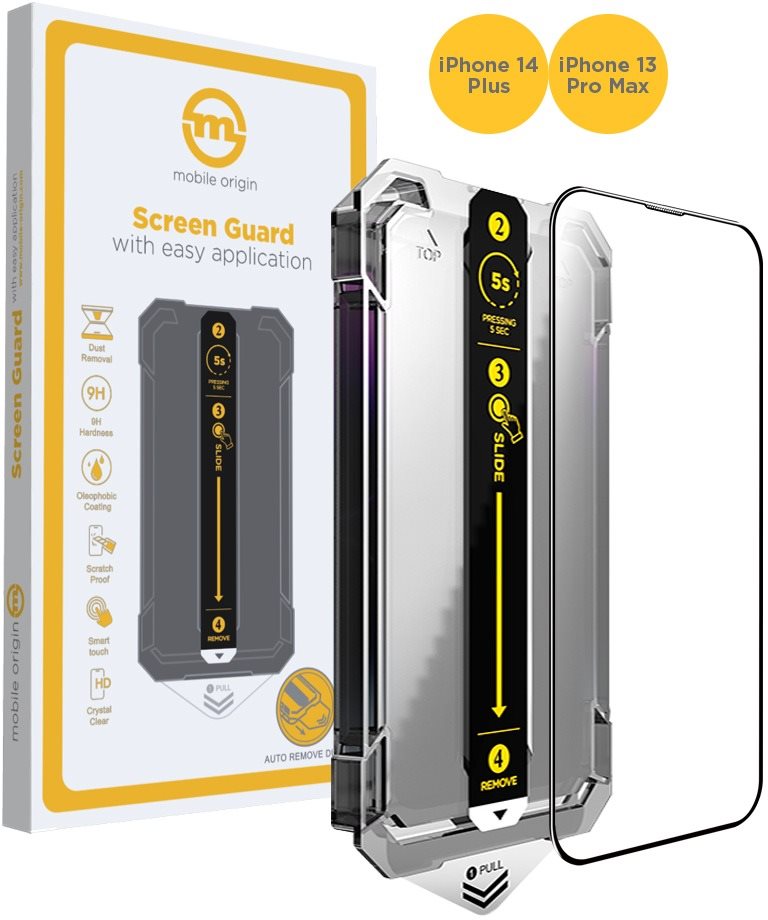 Mobile Origin Screen Guard iPhone 14 Plus / 13 Pro Max üvegfólia + applikátor