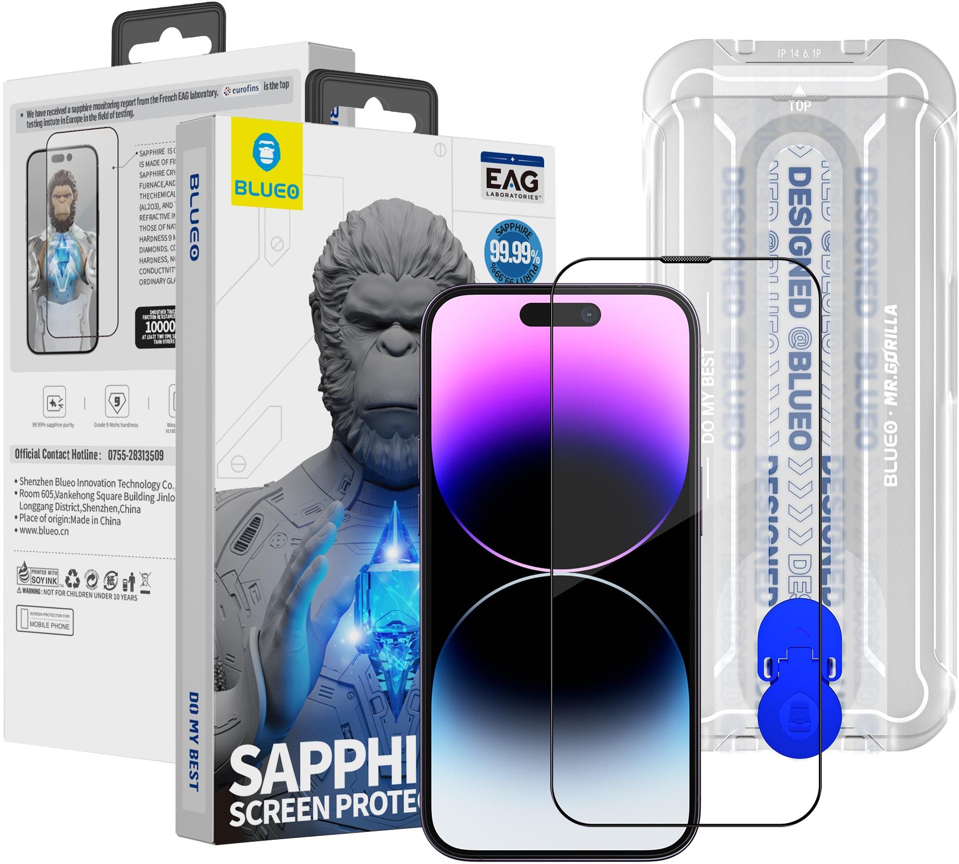 Mobile Origin Blueo Sapphire Screen Protector pro iPhone 14 Plus /iPhone 13 Pro Max s aplikátorem