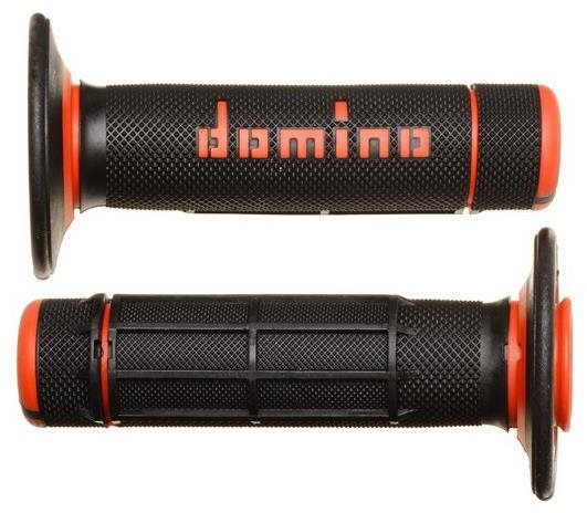 Domino gripy A020 offroad délka 118 mm, černo-oranžové