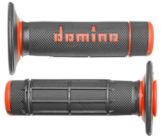 Domino gripy A020 offroad délka 118 mm, šedo-oranžové