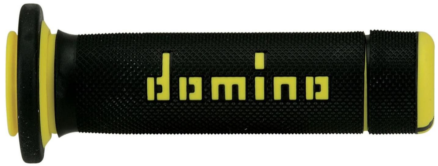 Domino gripy A180 ATV délka 118 + 122 mm, černo-žluté
