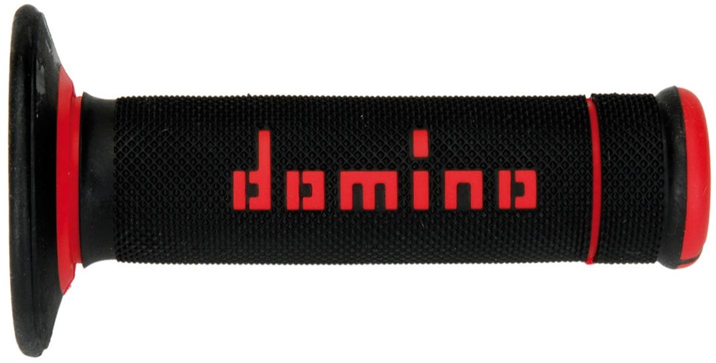 Domino gripy A190 offroad délka 123 + 120 mm, černo-červené