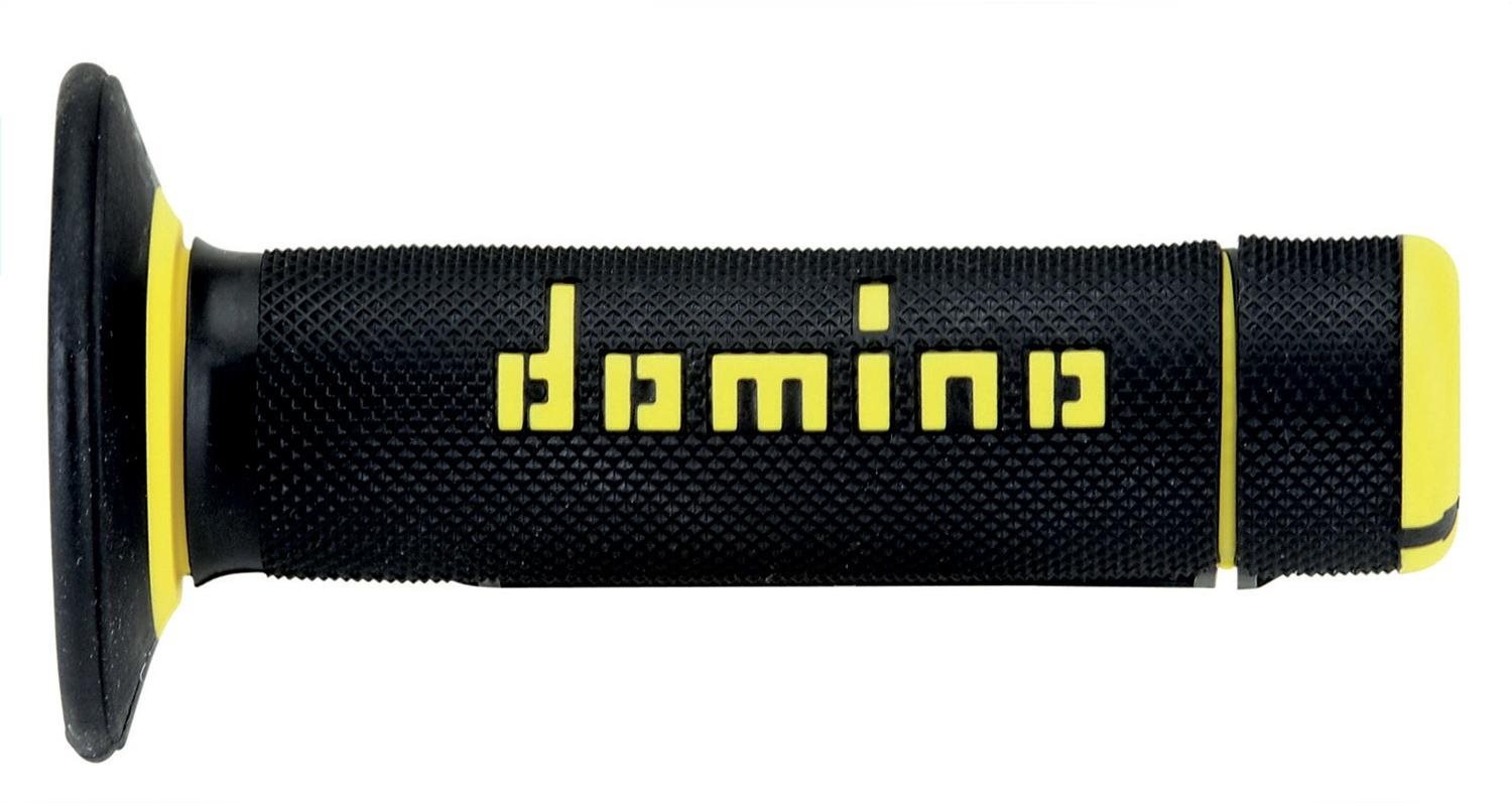 Domino gripy A190 offroad délka 123 + 120 mm, černo-žluté