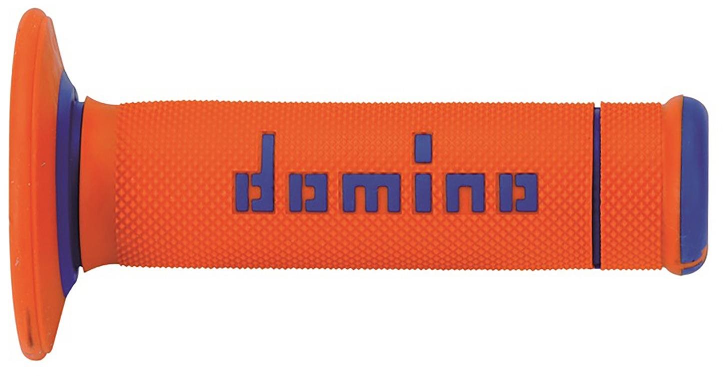 Domino gripy A190 offroad délka 123 + 120 mm, oranžovo-modré
