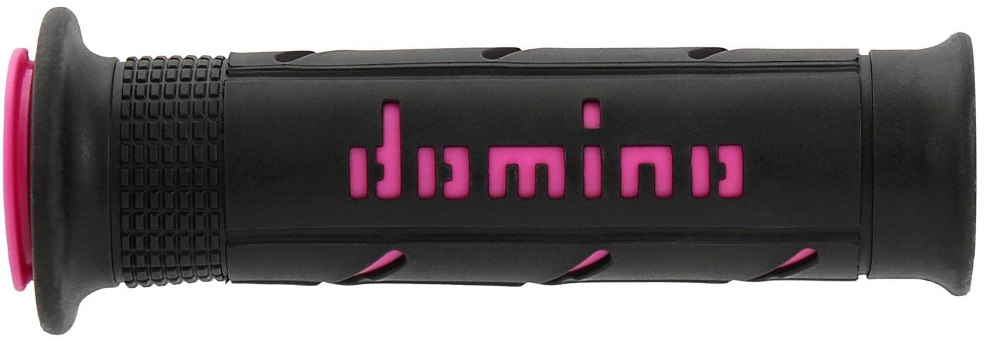 Domino gripy A250 road délka 120 + 125 mm, černo-růžové