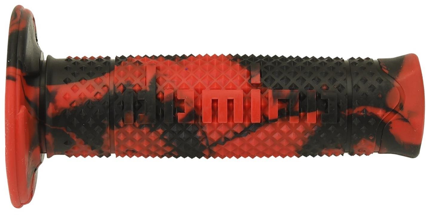 Domino gripy A260 Snake offroad délka 120 mm, červeno-černé