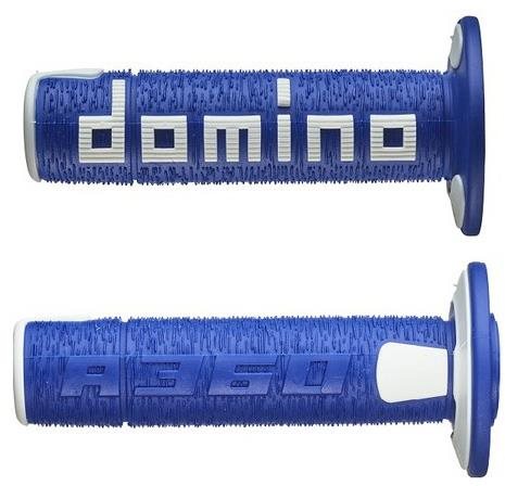 Domino gripy A360 offroad délka 120 mm, modro-bílé