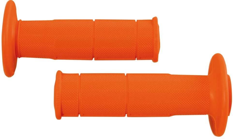 RTECH gripy Racing měkké, oranžové, pár, délka 116 mm