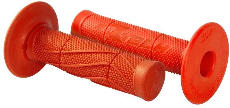 RTECH gripy Wave měkké, oranžové, pár, délka 118 mm