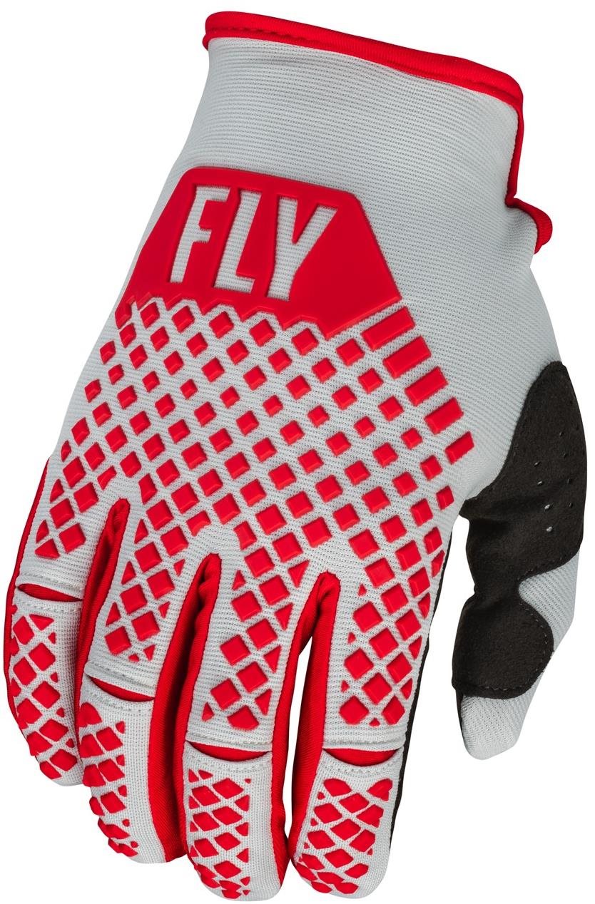 Fly Racing rukavice Kinetic, 2023 červená/šedá