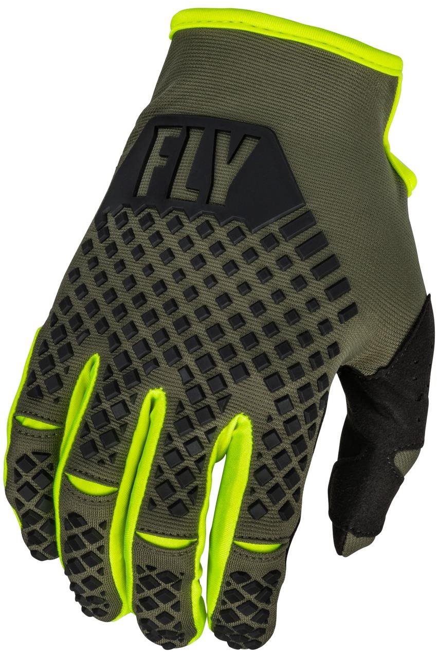Fly Racing rukavice Kinetic, 2023 zelená/hi-vis