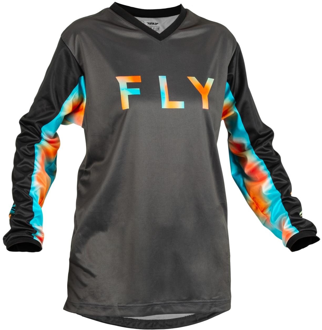Fly Racing dres F-16 , 2023 dámská šedá/růžová/modrá
