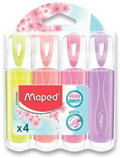 Maped Fluo Peps Pastel - 4 színből álló készlet