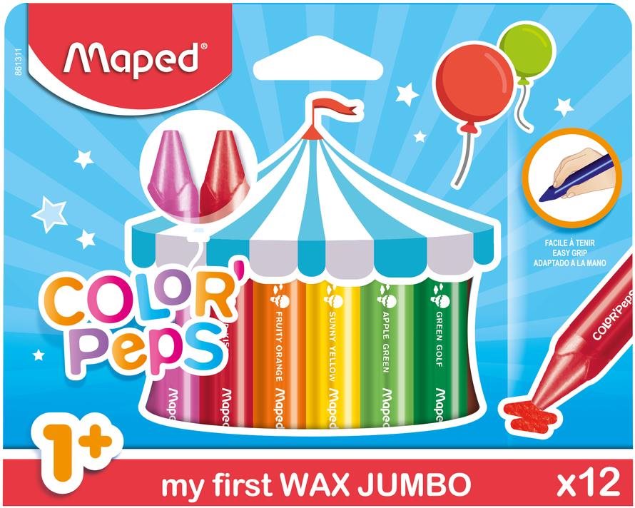 Maped Wax JUMBO 12 szín