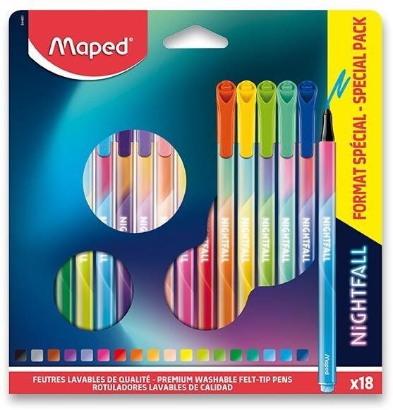 MAPED Color´Peps Nightfall Teens 18 színű