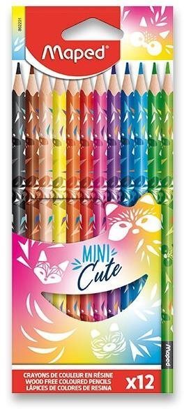Színes ceruza MAPED Mini Cute, 12 színű