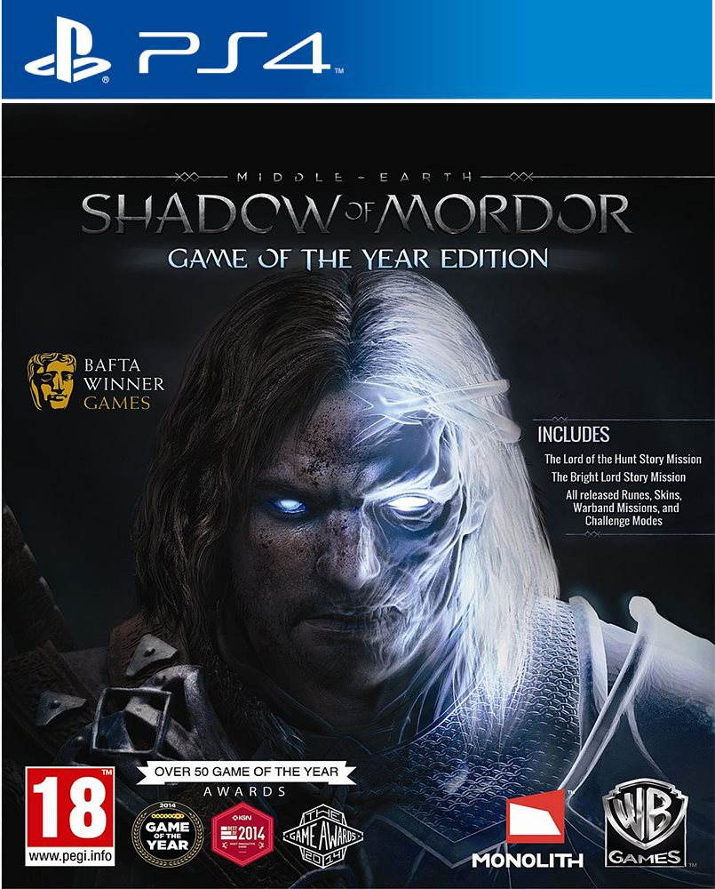 Konzol játék Middle Earth: Shadow of Mordor Game of The Year Edition - PS4, PS5