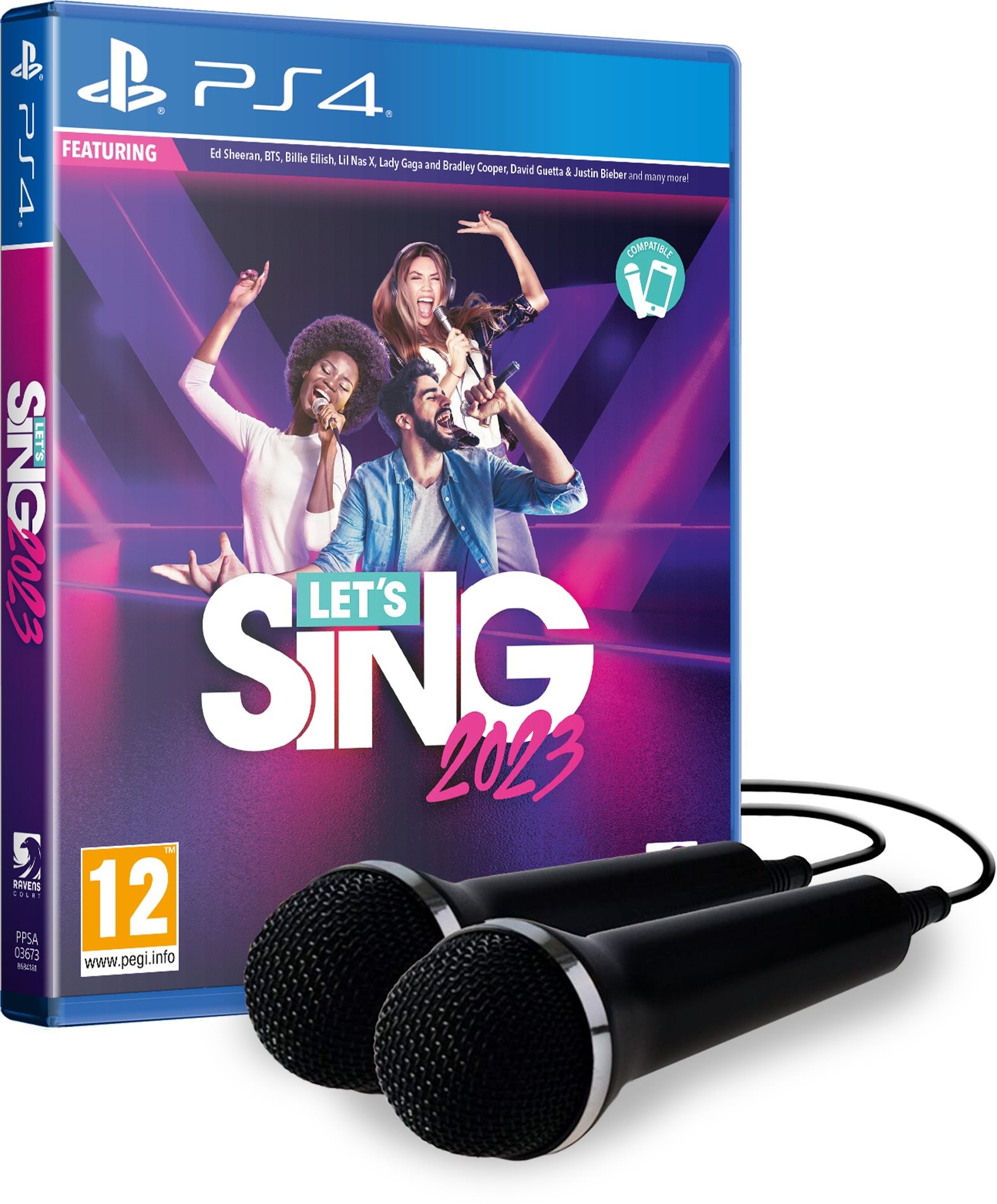 Lets Sing 2023 + 2 microphone - PS4